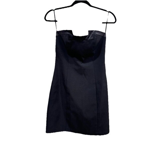 Women’s Cache Vintage Dress Mini Black Fitted Bodycon Size Medium M‎ Stretchy - Picture 2 of 11
